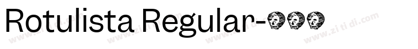 Rotulista Regular字体转换